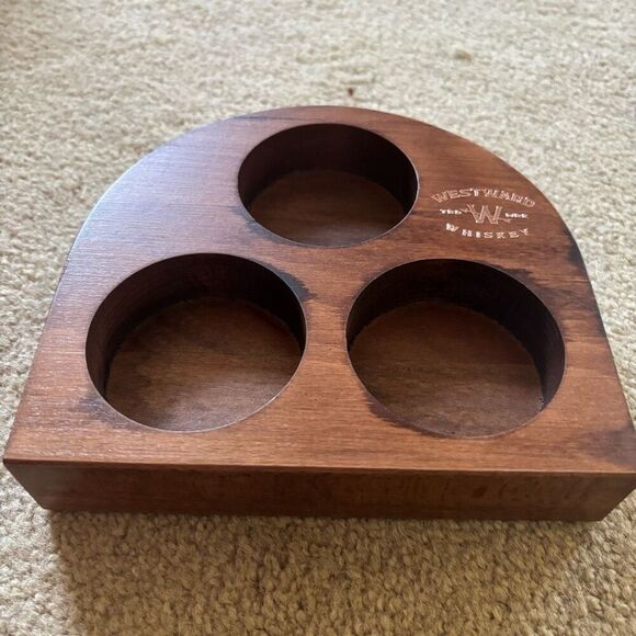 Westward Whiskey Wooden Flight Tasting Tray - Picture 3 of 7